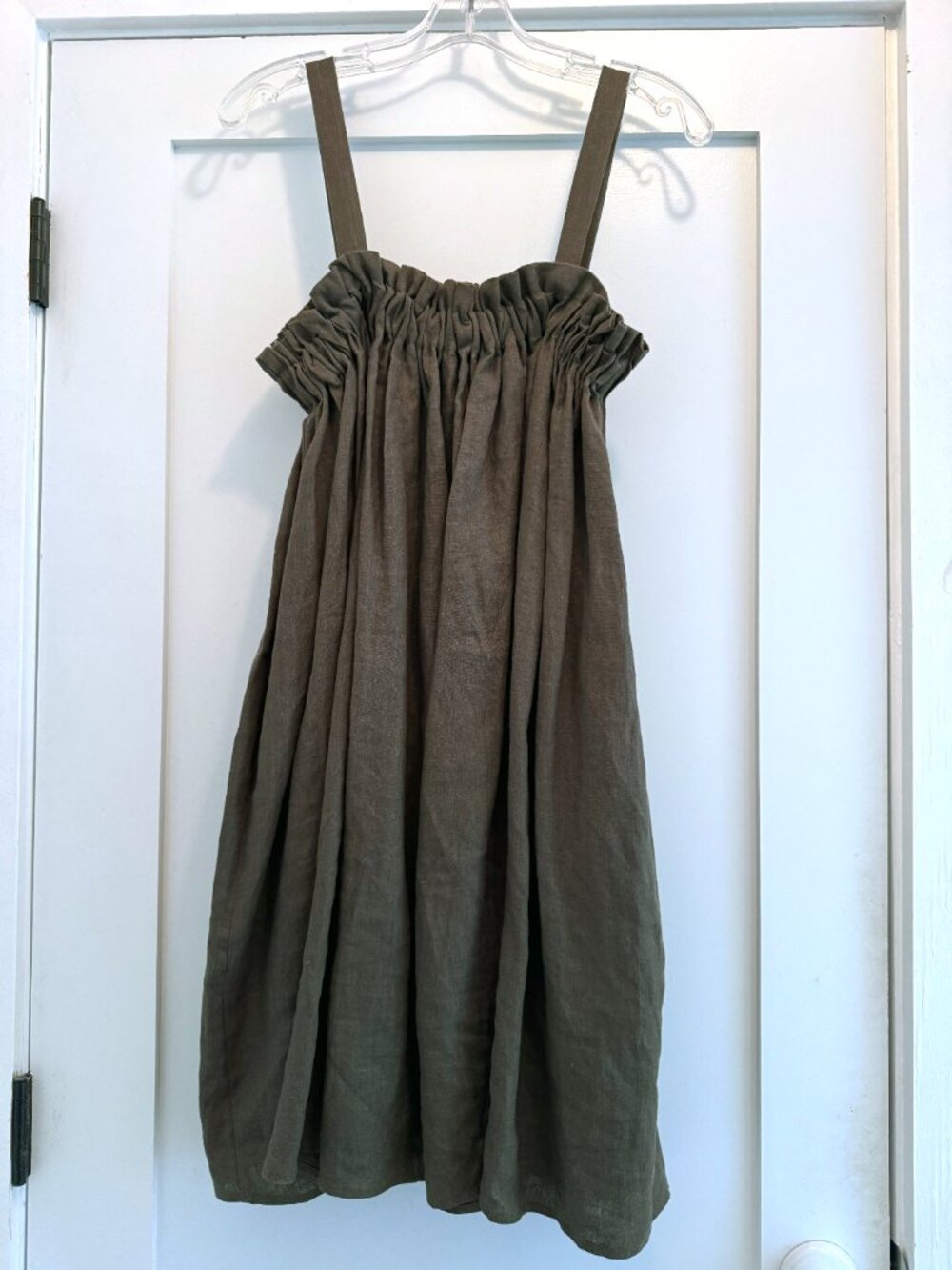 OZMA of California Margaux Dress Smoke Laundered Linen M, Excellent Condition - Picture 5 of 8